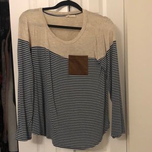 Striped long sleeved shirt